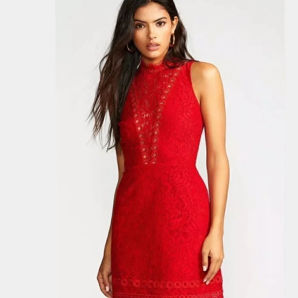 FREE PEOPLE SAYLOR CHERIE BODYCON MINI DRESS LACE